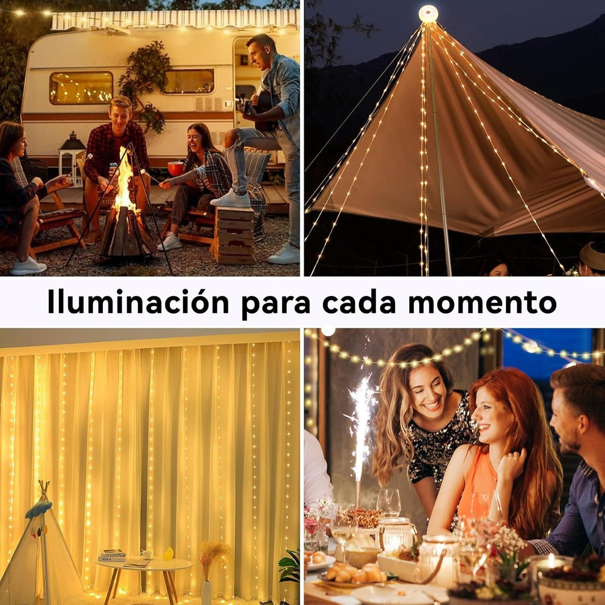 Luz Multifuncional para Camping y Exteriores
