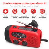 Radio de Emergencia con Linterna y Cargador