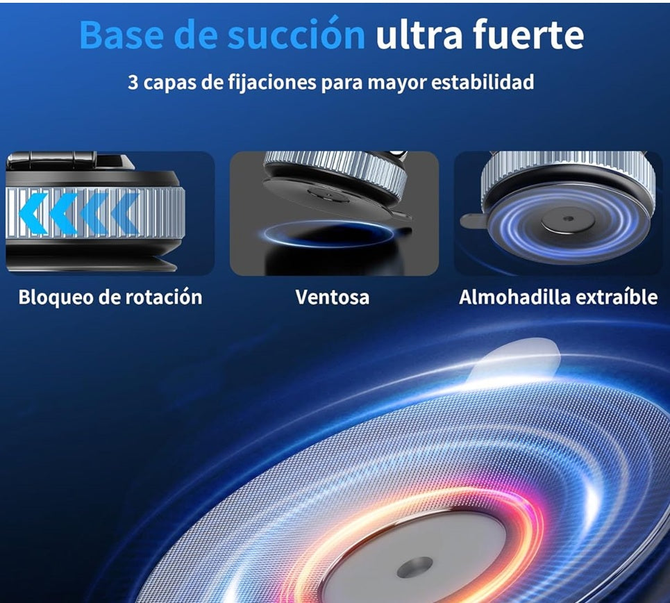 Soporte Magnético con Ventosa