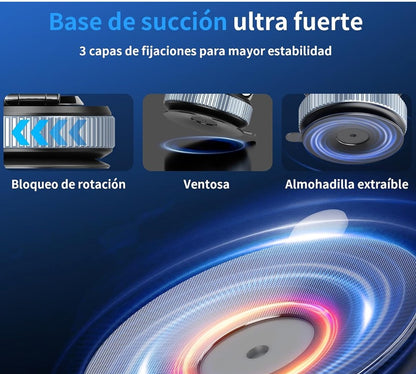 Soporte Magnético con Ventosa