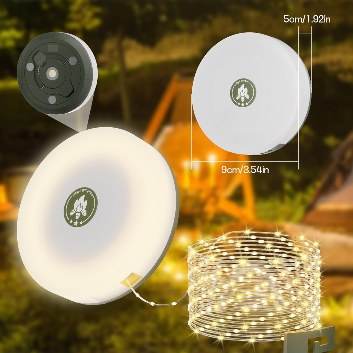 Luz Multifuncional para Camping y Exteriores