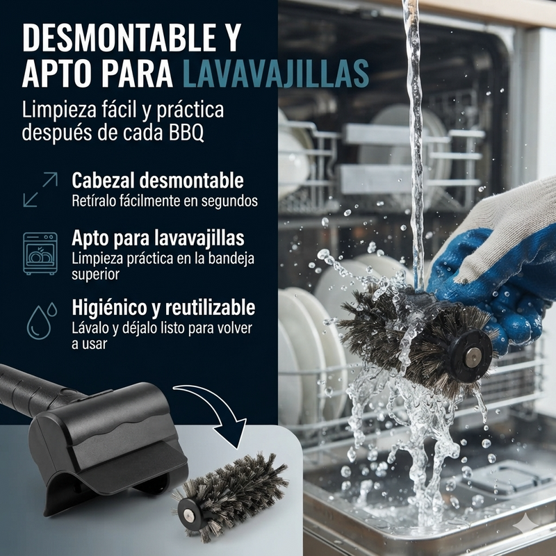 Cepillo Eléctrico para Limpiar Parrilla