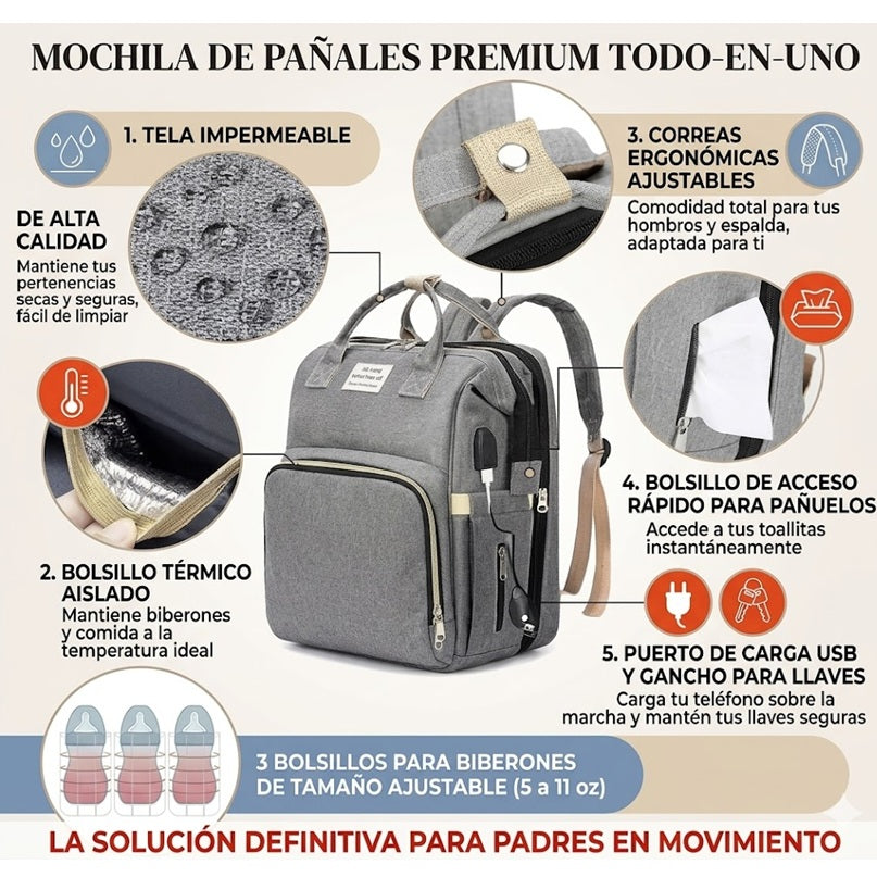 Mochila - Cuna Premium para Bebé (3 en 1)