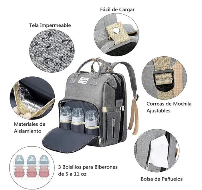 Mochila Cuna 3 en 1 Todo en uno