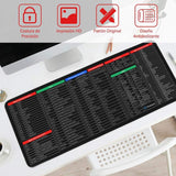 Mouse Pad con Atajos y Comandos - Excel, Word, PowerPoint, Office - Idioma Español