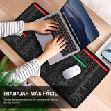 Mouse Pad con Atajos y Comandos - Excel, Word, PowerPoint, Office - Idioma Español