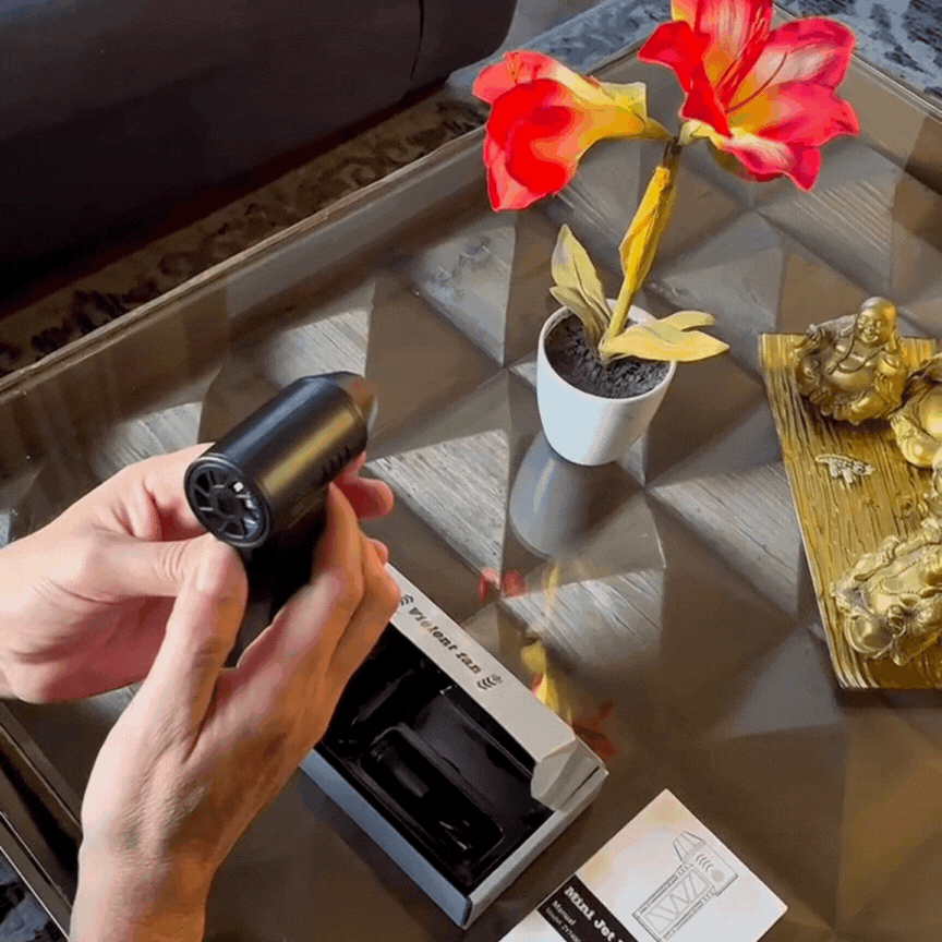 Soplador Portátil Multiuso con Luz LED