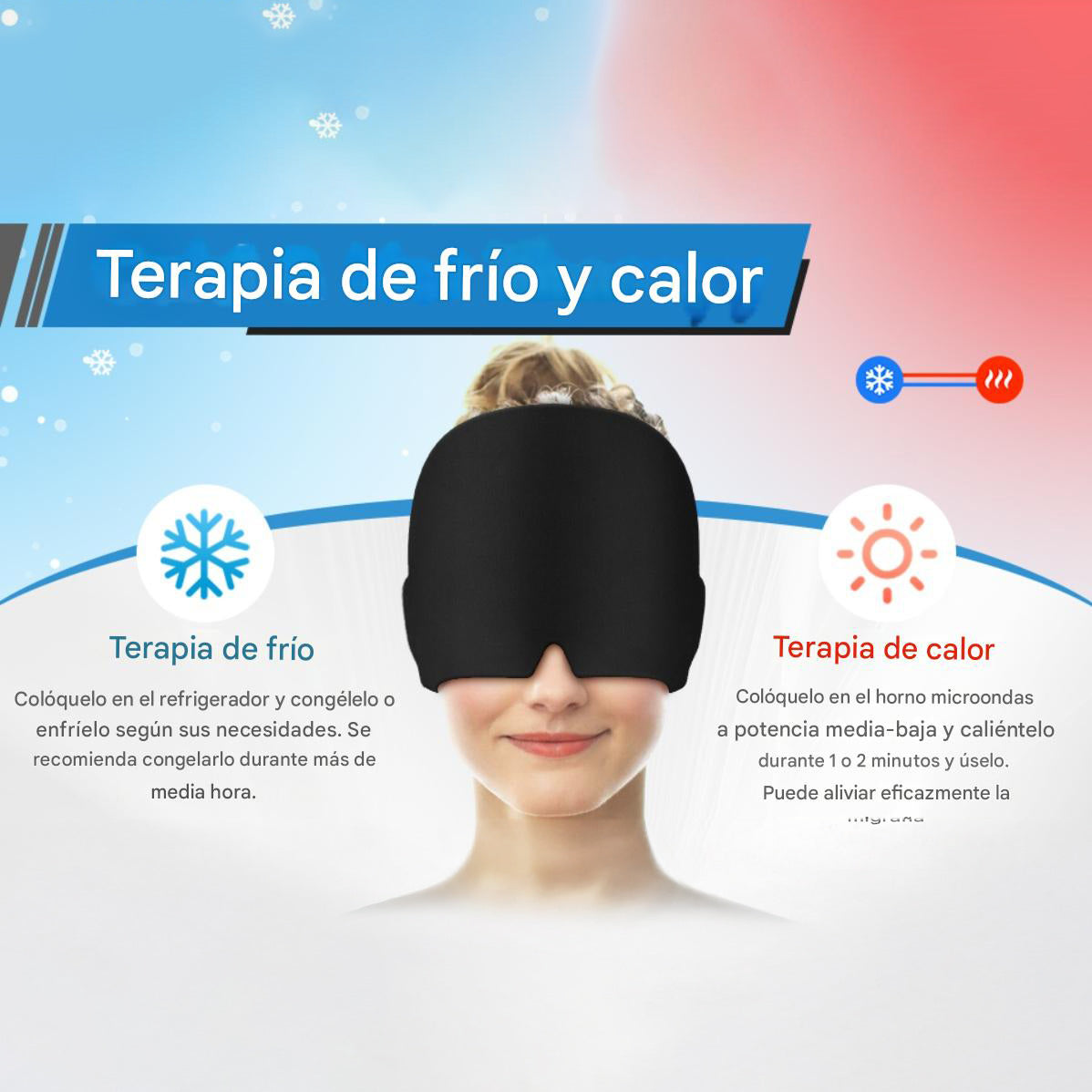 Máscara Migraña - Alivio instantáneo para tu cabeza