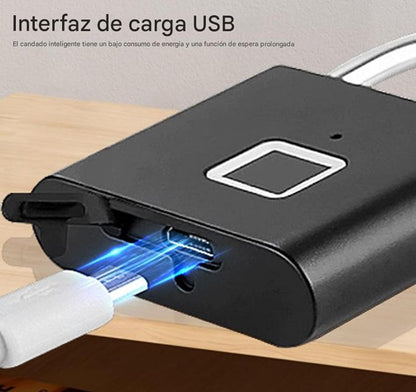 Candado Inteligente con Huella Dactilar – Seguridad sin Llaves ni Contraseñas