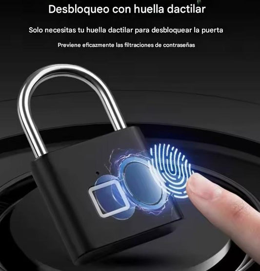 Candado Inteligente con Huella Dactilar – Seguridad sin Llaves ni Contraseñas