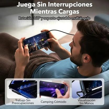 Cargador rápido 240W - 1.5 MT con Soporte integrado