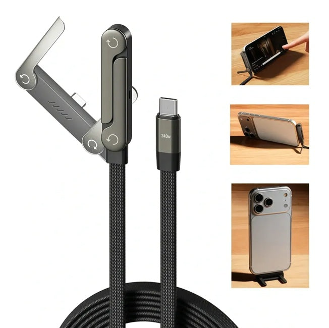 Cargador rápido 240W - 1.5 MT con Soporte integrado
