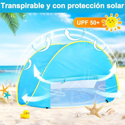 Carpa de Playa Infantil con Piscina integrada - Protección UV