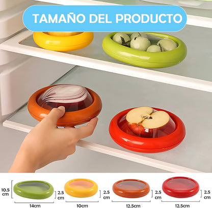 Set de 4 Conservadores de Frutas y Verduras Frescas