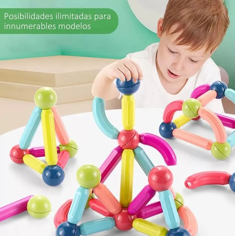 Set de Bloques Magnéticos para Niños