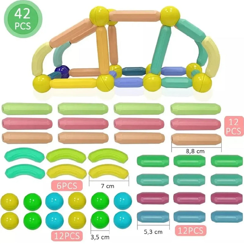 Set de Bloques Magnéticos para Niños