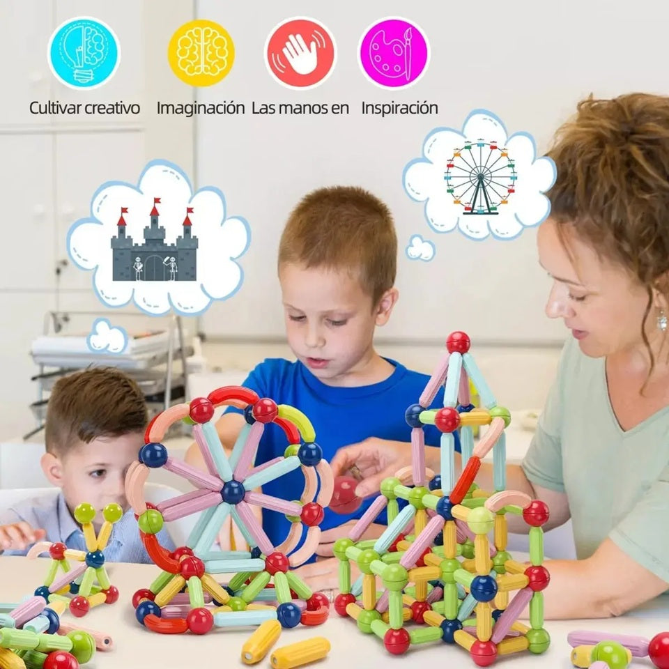 Set de Bloques Magnéticos para Niños