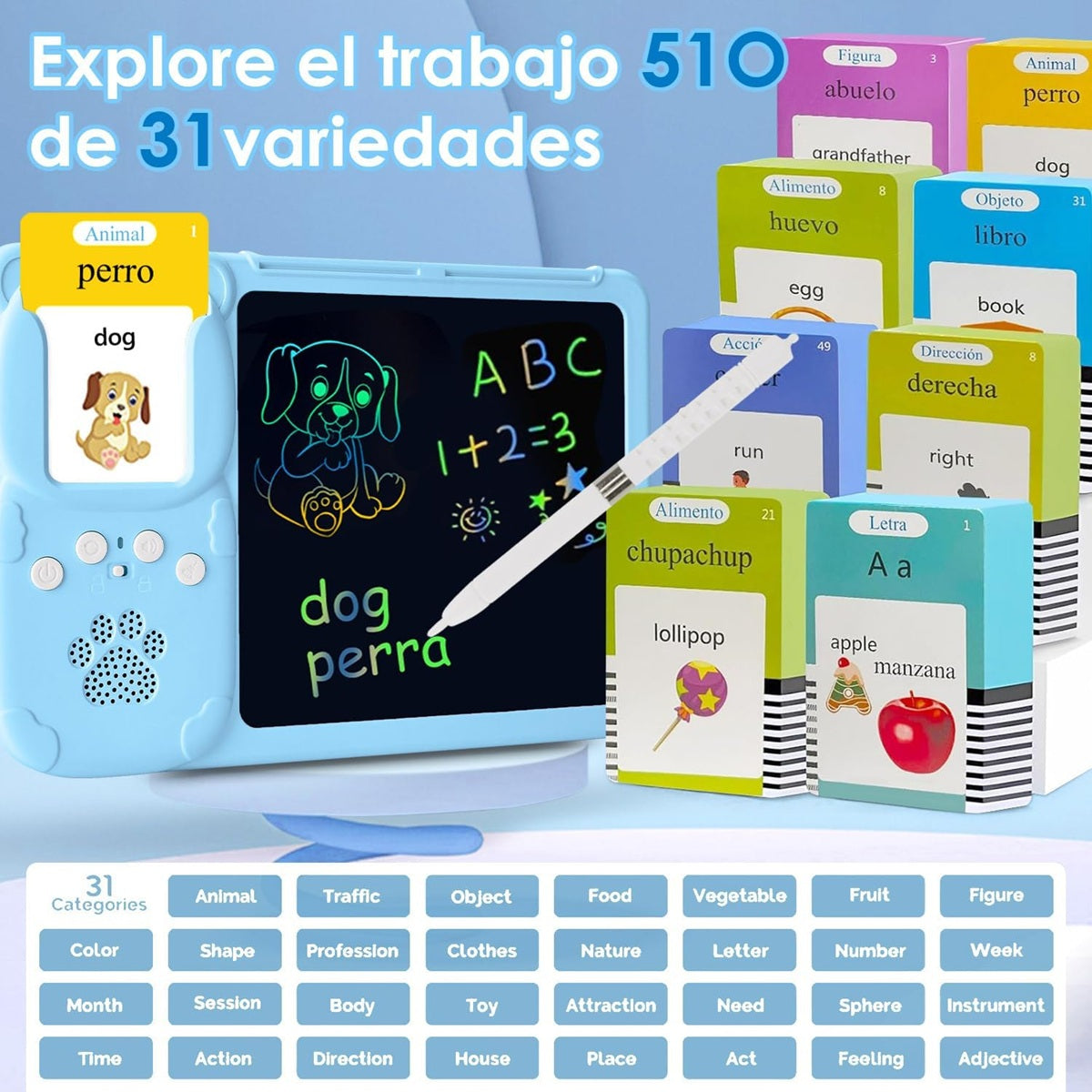 Tableta Mi Primer Inglés Interactivo