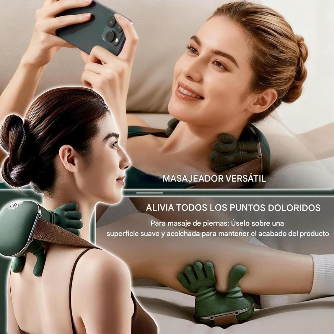 Masajeador Portátil Shiatsu con Calor