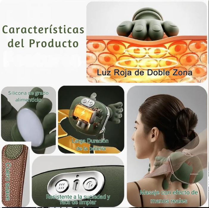 Masajeador Portátil Shiatsu con Calor
